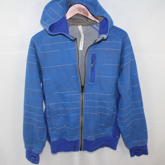 lululemon athletica Other - LULULEMON Blue  Long Sleeve Hooded Zip Up Jacket